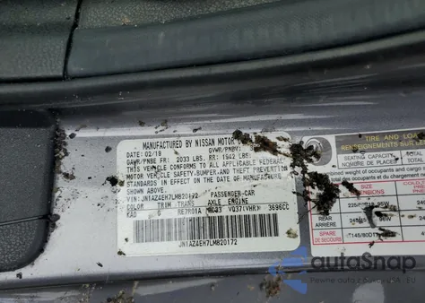 2020 Nissan 370Z Base from USA, damaged, VIN JN1AZ4EH7LM820172